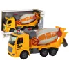 LEAN TOYS Betono maišyklės sunkvežimis su sukama kriauše, garsas, šviesa, geltonas 1:16