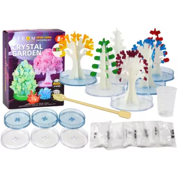 LEAN TOYS Kūrybinis edukacinis rinkinys kristalų medžiams auginti