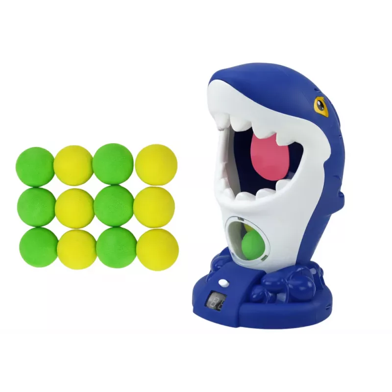 LEAN TOYS arkadinis žaidimas ryklys šaudymo kamuoliukų pistoletas