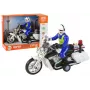 LEAN TOYS Policijos motociklas su garsais ir šviesomis, policijos automobilis