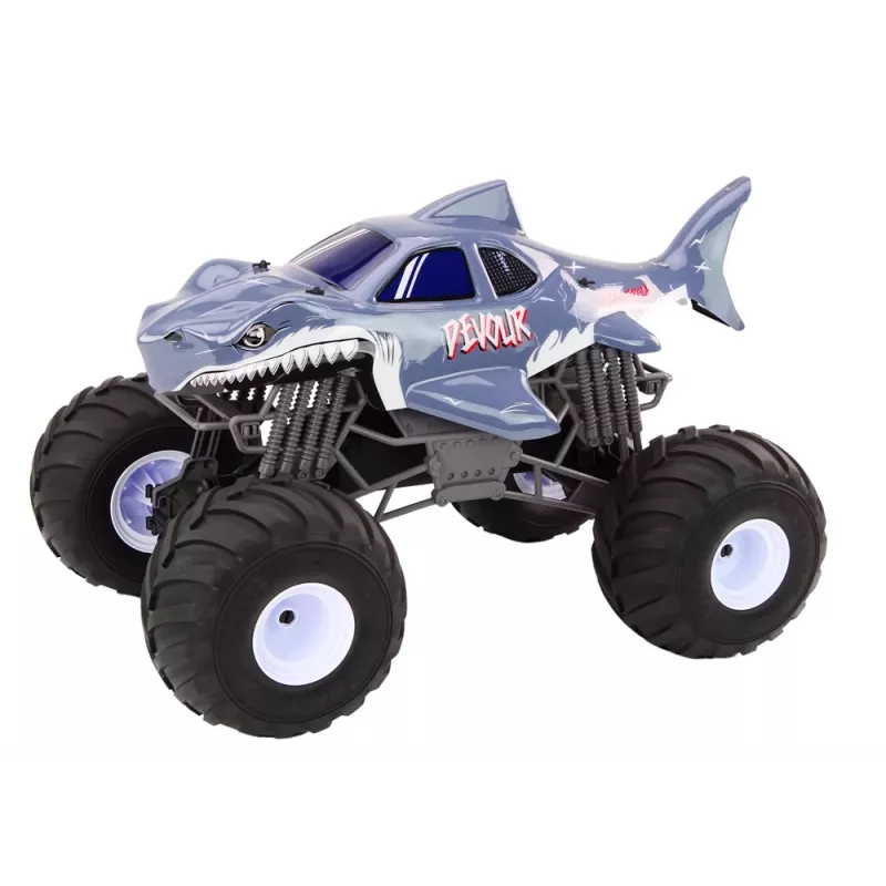 LEAN TOYS Didelis bekelės nuotolinio valdymo automobilis 2.4G RC 1:6 Shark