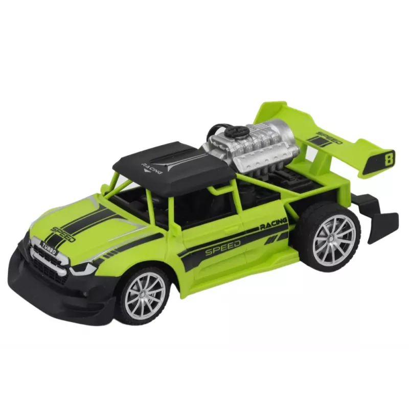 LEAN TOYS RC Sentence Car 1:20 dūmų efektas šviesos žalia