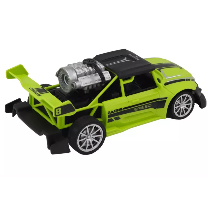 LEAN TOYS RC Sentence Car 1:20 dūmų efektas šviesos žalia