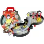 LEAN TOYS Parkavimo automobilių garažas lagaminas Circle dviejų lygių