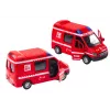 LEAN TOYS gaisrinė mašina 1:32 atidaromos durys šviesos garsai pavara raudona