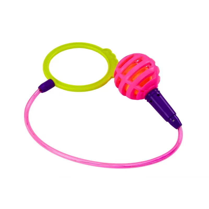 LEAN TOYS Skipper Hula Hop šokdynė, rožinė, LED