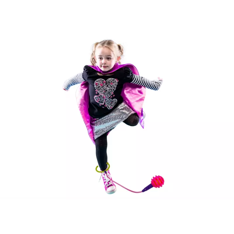 LEAN TOYS Skipper Hula Hop šokdynė, rožinė, LED