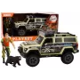 LEAN TOYS Beždžionių medžioklės automobilis Hunter Bear su šviesomis ir garsais, smėlio spalvos