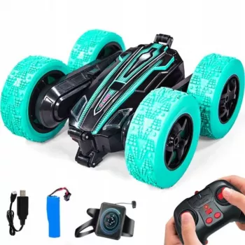 LEAN TOYS Twister Stunt Car Gestų Valdymo Nuotolinio Valdymo Automobilis Mėlynas