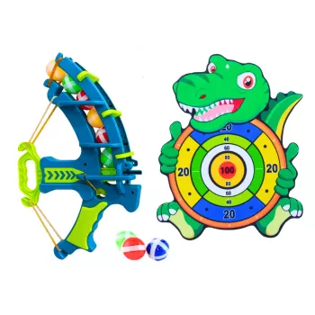 LEAN TOYS Velcro kamuoliukų taikinys Drakonas lankas-šautuvas