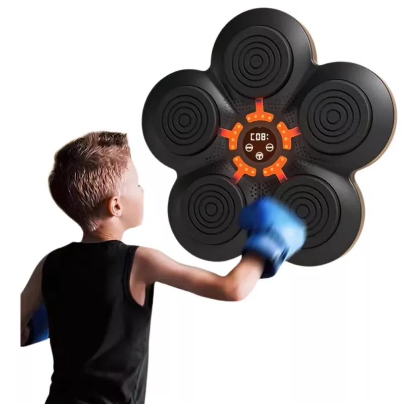 LEAN TOYS muzikinė bokso mašina Bluetooth sieninė lenta LED šviesos
