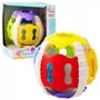 LEAN TOYS Jutiklinis kamuolys kūdikiams, guminis, su šviesomis ir garsais, spalvotas