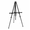 LEAN metalinis lauko tapybos molbertas, trikojis, reguliuojamas, juodas dėklas, 158 cm