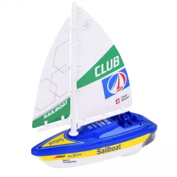 LEAN TOYS burinė valtis vandens valtis su baterija ir turbinos pavara mėlyna