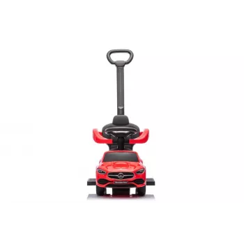 LEAN TOYS Važiuojamasis su stūmikliu Mercedes 3in1 Raudonas