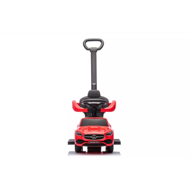 LEAN TOYS Važiuojamasis su stūmikliu Mercedes 3in1 Raudonas