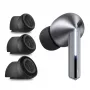 Tech-Protect ausų antgaliai Samsung Galaxy Buds 3 Pro, dydžiai S / M / L - juodi (3 vnt.)