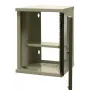 EMITER EM/SOHO-9U 10 inch 9U sieninis tinklo spintelė su stiklinėmis durelėmis, 325×330×445 mm, juoda