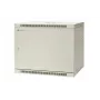 EMITER EM/AP6409-B 19 colių 9U sieninis tinklo spintos korpusas, 600x450x500 mm, rakinamos plieninės durelės, juodas