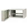EMITER EM/AH6506 19 inch 6U sieninis tinklo spintelė, grūdinto stiklo durelės, 600×550×370 mm, juoda