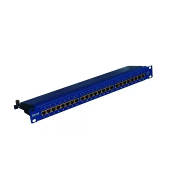 EMITERNET PANELIS 19 inch, 24xRJ45 STP CAT.5E (1U) MĖLYNAS DCN/PPFA674BKS248C5E