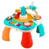 LEAN TOYS Edukacinis stalas Interaktyvus muzikos pultas Pianinas 2 in 1 Turkio spalvos