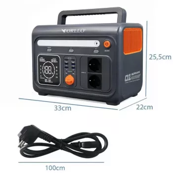 Nešiojama maitinimo stotis Orllo 1200W/1500W energijos kaupiklis LIFEPO4 EVE