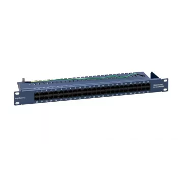EMITERNET 19 telefono/ISDN skydelis 50xRJ45 (1U) mėlynas FN/TEL/FA850KT5084BK