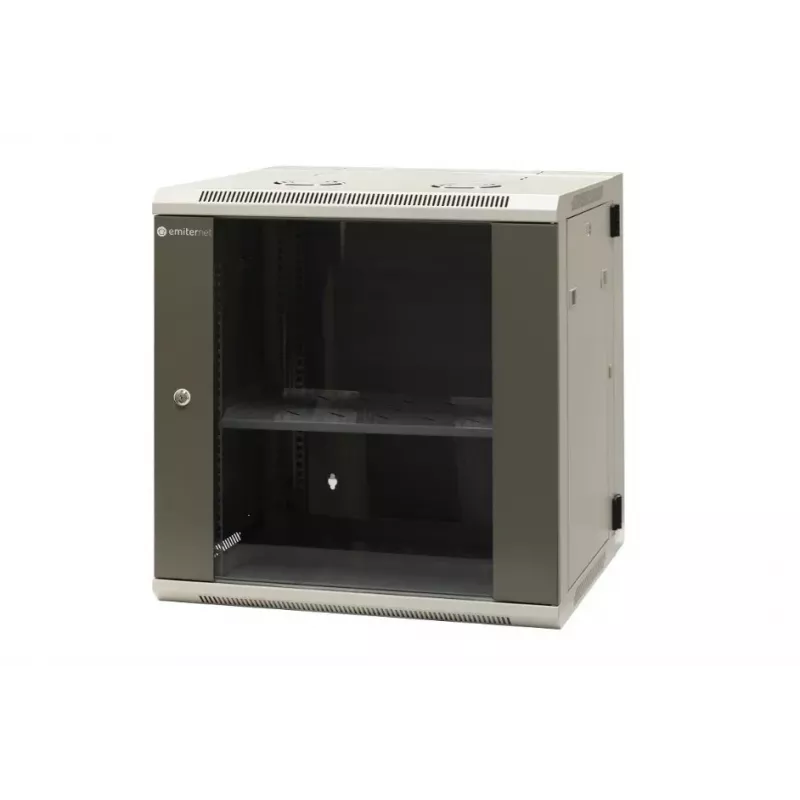 EMITER EM/AH6512 12U sieninis tinklo spintelė, 600×550×635 mm, stiklinės durelės