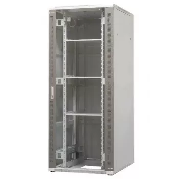 EMITER EM/SH05D-8042 Laisvai stovintis serverių stelažo spintos 42U 800x1000x1980mm juodos spalvos stiklo/plieno durelės