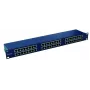 EMITERNET skydelis 19 inch, 48xRJ45 STP CAT.6 (1U) su lentyna, mėlynas