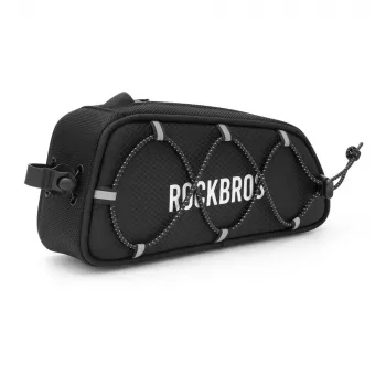 Rockbros TL004 ROAD TO SKY 0,7 l dviračio rėmo krepšys, atsparus vandeniui – juodas