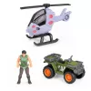 LEAN TOYS Tyrų tyrimų bazė Dinozaurų parko vartai Sraigtasparnis Ketratis Figūros Tyrėjas