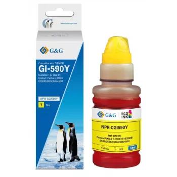 G&G papildymo rašalas suderinamas su Canon GI-590Y/1606C001 Y (70ml)