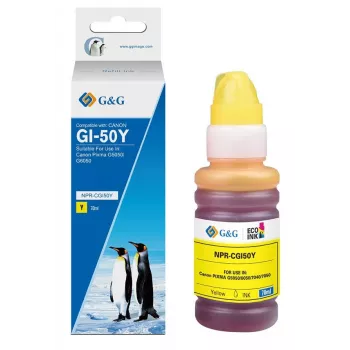 G&G papildymo kasetė Canon GI-50 Y/3405C001 geltona (70 ml)
