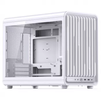 Jonsbo D33 STD baltas Mini Tower kompiuterio korpusas, grūdintas stiklas, mATX/Mini-ITX, USB-C