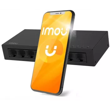 IMOU SF108 8 prievadų Fast Ethernet nevaldomas stalinis komutatorius, metalinis korpusas, 10/100 Mbps, Plug and Play