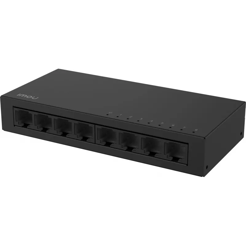 IMOU SF108 8 prievadų Fast Ethernet nevaldomas stalinis komutatorius, metalinis korpusas, 10/100 Mbps, Plug and Play