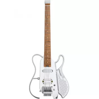DONNER-HUSH-X-LIVE-WHITE - Elektrinė gitara su įmontuotu garsiakalbiu