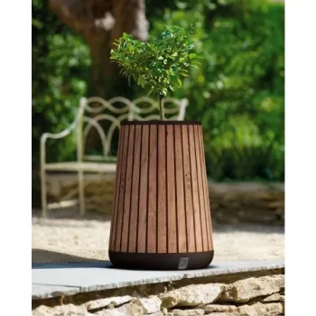 KETER gėlių vazonas Deco Conic Planter Tall Venetian Brown