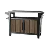 KETER Grilio stalas Deco Unity XL 207L riešuto atspalvio