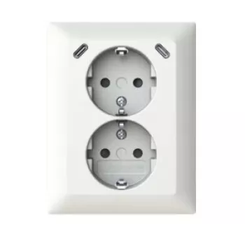 ABB 202EUJRB2USBC-914 USB dvigubasis lizdas Safety+ 2x USB C 2TKA00006018