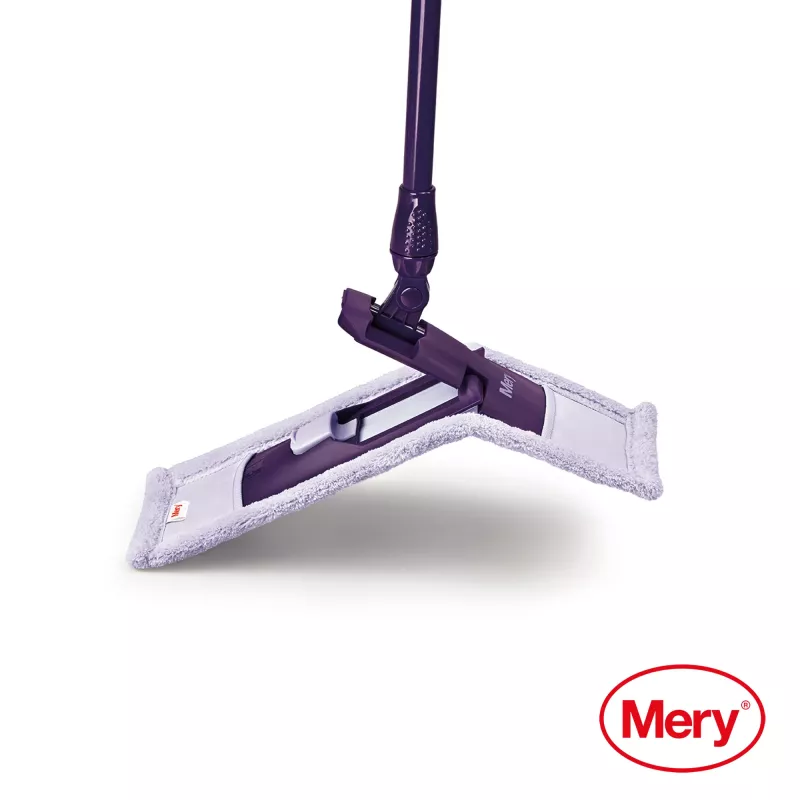 MERY mikropluošto mopas 45cm su metaliniu kotu 140cm