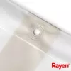 RAYEN dušo užuolaida 180x200cm balta/bež, PEVA