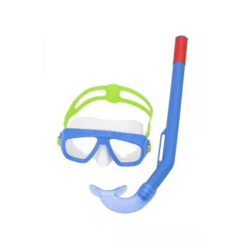 Nardymo kaukė su snorkeliu tamsiai mėlyna Bestway 24018
