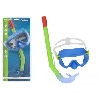 Žaliai mėlyna nardymo kaukė su snorkeliu Bestway 24036
