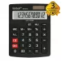 REBELL RE-8118-12 BX pusiau stalinis skaičiuotuvas, 12 skaitmenų pasviręs LCD, dvigubas maitinimas saulės baterija ir baterija, juodas