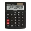 REBELL RE-8118-12 BX pusiau stalinis skaičiuotuvas, 12 skaitmenų pasviręs LCD, dvigubas maitinimas saulės baterija ir baterija, juodas