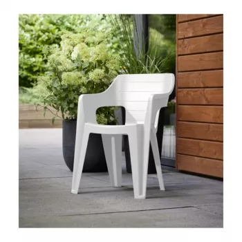 Keter Bilbao Low Back sodo kėdė balta 29213634400