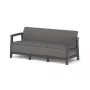 KETER sodo sofa trivietė Scandi Linea 3 vietų sofa pilka